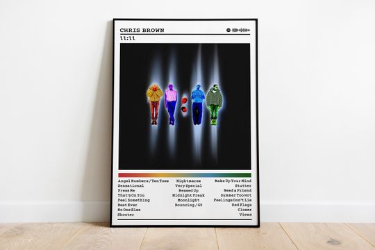 Chris Brown Poster Print | 11:11 Album Poster