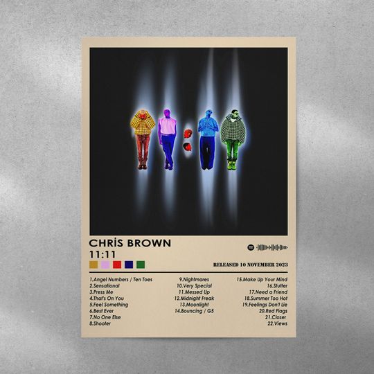 Chris Brown Poster Print | 11:11 Poster | Music Poster