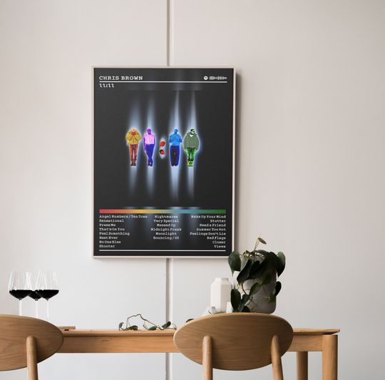 Chris Brown Poster Print | 11:11 Album Poster