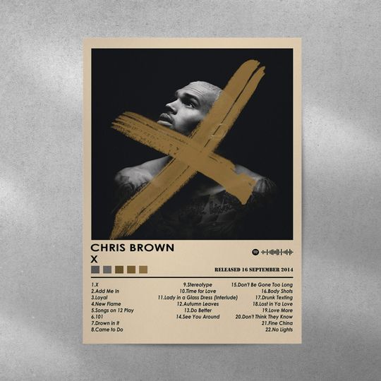 Chris Brown Poster Print | X Poster | Music Poster