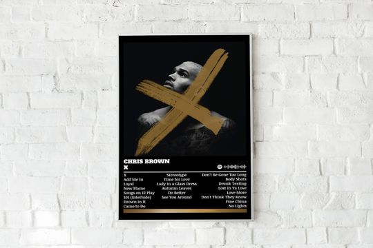 Chris Brown Poster Print | X Poster | Music Poster