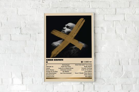 Chris Brown Poster Print | X Poster | Music Poster