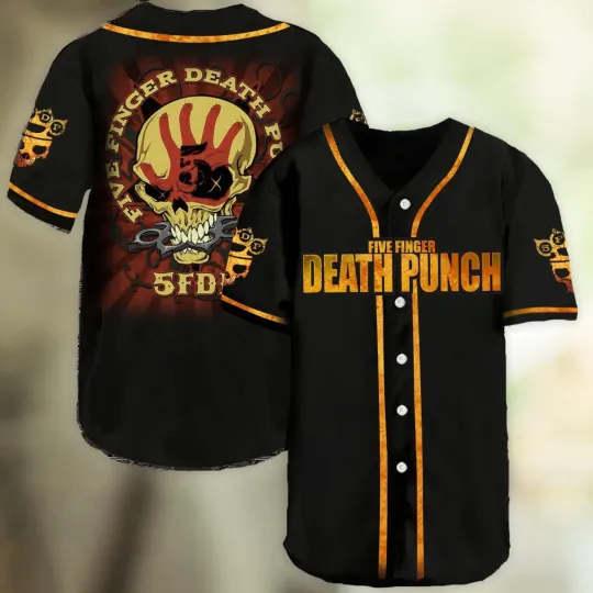 Five Finger Death Punch 2024 AOP Unisex Baseball Jersey