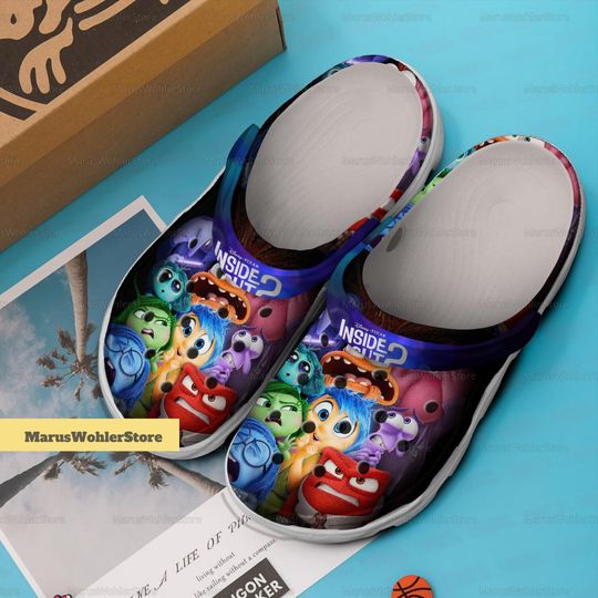 Inside Out 2 Shoes, Disney Inside Out Summer Clogs