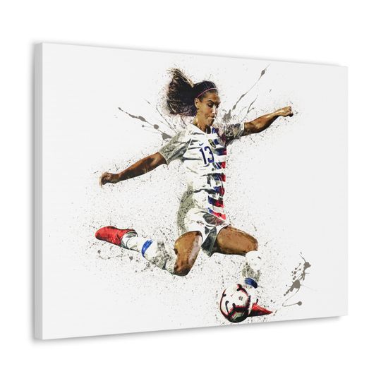 Alex Morgan Poster Print, Gallery Premium Matte Vertical Posters, Man Cave, Kids Room, Game Room, Bar