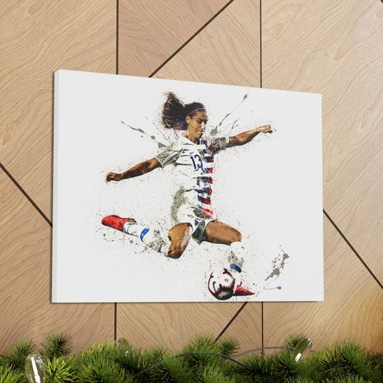 Alex Morgan Poster Print, Gallery Premium Matte Vertical Posters, Man Cave, Kids Room, Game Room, Bar