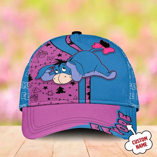 Disney Eeyore from Winnie the Pooh Personalized Baseball Cap AOP