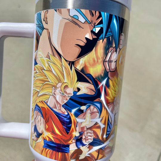 FATHER'S DAY GIFT.Custom Personalized Dragon Ball Z  40oz Tumbler with handle