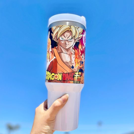 FATHER'S DAY GIFT.Custom Personalized Dragon Ball Z  40oz Tumbler with handle