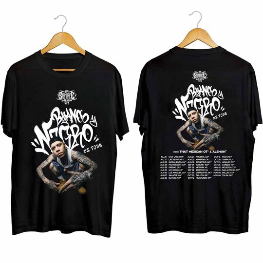 Santa Fe Klan - Blanco y Negro US Tour 2024 Shirt, Santa Fe Klan Fan Shirt, Santa Fe Klan Rap Tee, Blanco y Negro US Concert Shirt