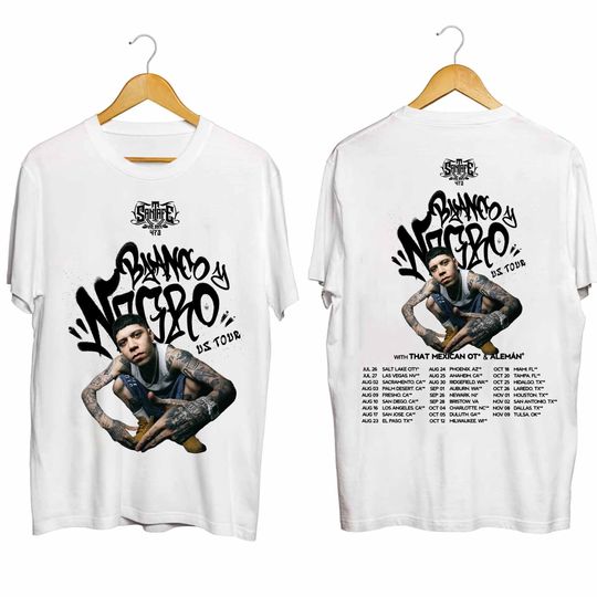 Santa Fe Klan - Blanco y Negro US Tour 2024 Shirt, Santa Fe Klan Fan Shirt, Santa Fe Klan Rap Tee, Blanco y Negro US Concert Shirt