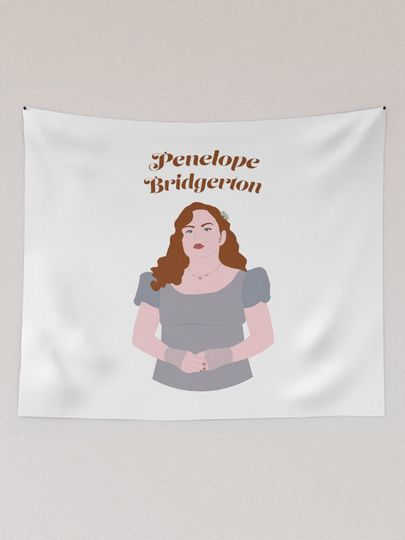 Penelope Bridgerton Tapestry, Bridgerton Colin and Penelope Polin Couple Tapestry, Bridgerton Merch, Funny Gift Idea, Gift for Fans