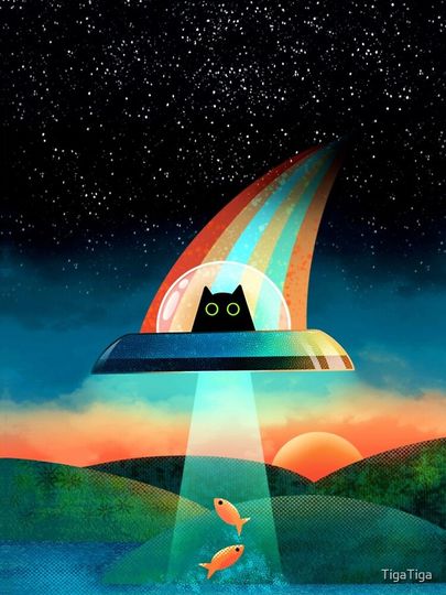 The Purrfect Alien  iPhone Case