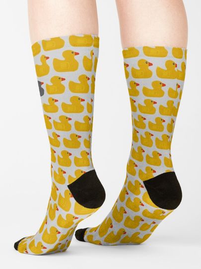 Rubber Ducks - Minnesota Duck, Duck Grey Duck Street Style Casual Sock