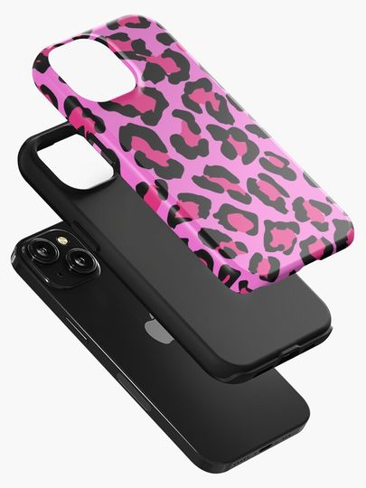 Hot Pink Leopard Print  iPhone Case