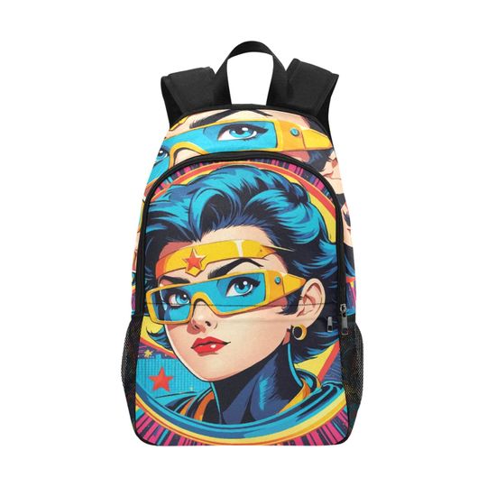 Backpack Superhero Comics Rucksack With mesh pockets Handbag bag