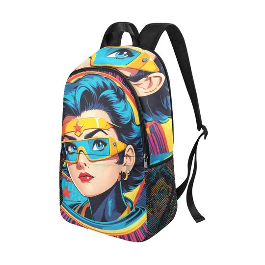 Backpack Superhero Comics Rucksack With mesh pockets Handbag bag