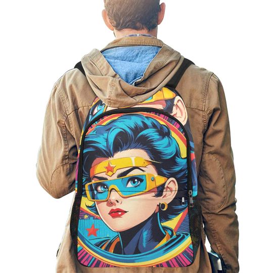 Backpack Superhero Comics Rucksack With mesh pockets Handbag bag