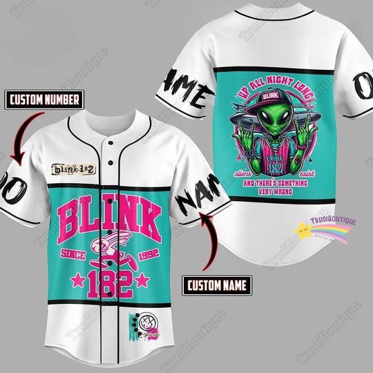 B182 Baseball Shirt, B182 Jersey Shirt, Rock Band Jersey Shirt, B182 Tour Shirt, Rock And Roll Shirt, B182 Merch