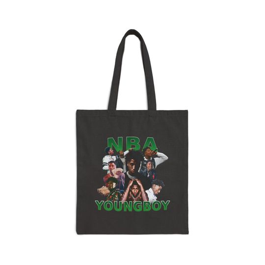 NBA Youngboy Tote Bag, Music Lover Shoulder Tote Bag, Shopping Bag Gifts