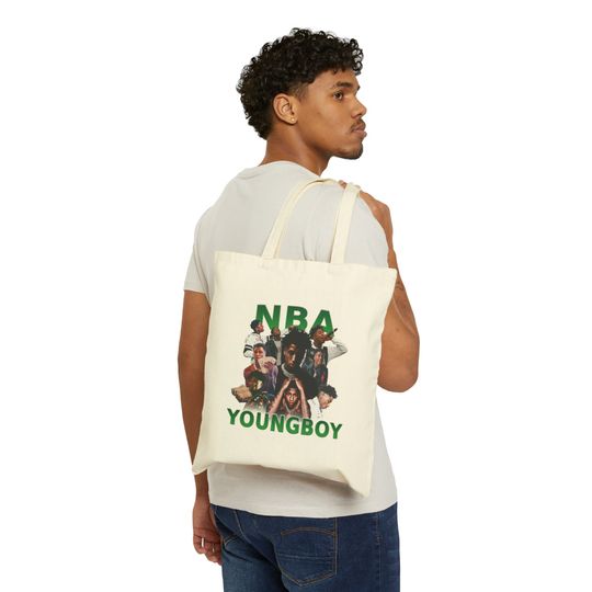 NBA Youngboy Tote Bag, Music Lover Shoulder Tote Bag, Shopping Bag Gifts