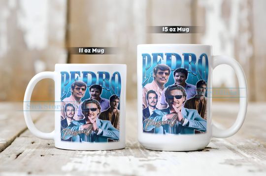 PEDRO PASCAL Coffee Mug, Pedro Pascal Tea Mug, Pedro Pascal Drinkware, Pedro Pascal Mug, Pedro Pascal Merch Gift, Actor Pedro Pascal Mug