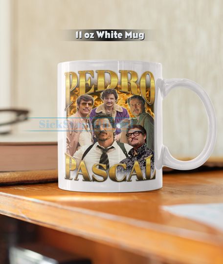 PEDRO PASCAL Coffee Mug, Pedro Pascal Tea Mug, Pedro Pascal Drinkware, Pedro Pascal Mug, Pedro Pascal Merch Gift, Daddy Pascal Mug Gift