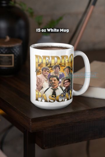 PEDRO PASCAL Coffee Mug, Pedro Pascal Tea Mug, Pedro Pascal Drinkware, Pedro Pascal Mug, Pedro Pascal Merch Gift, Daddy Pascal Mug Gift