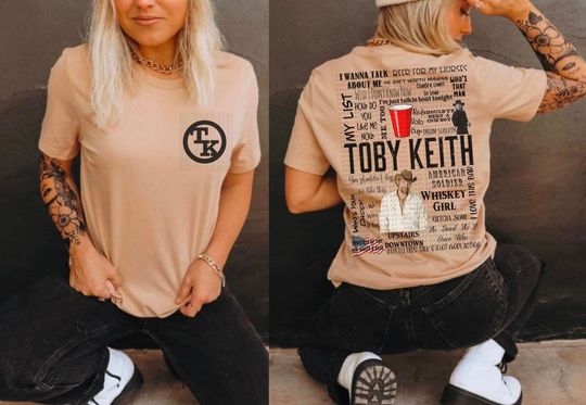 country music tshirt toby keith tshirt, Cotton Short Sleeve Tee, Summer Casual Shirt