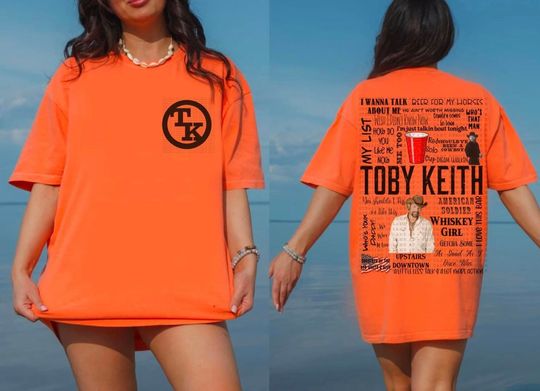 country music tshirt toby keith tshirt, Cotton Short Sleeve Tee, Summer Casual Shirt