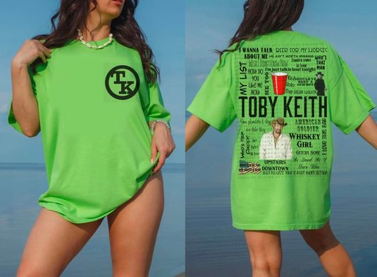country music tshirt toby keith tshirt, Cotton Short Sleeve Tee, Summer Casual Shirt