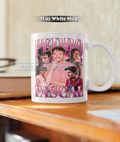 PEDRO PASCAL Coffee Mug, Pedro Pascal Tea Mug, Pedro Pascal Drinkware, Pedro Pascal Mug, Pedro Pascal Merch Gift, Actor Pedro Pascal Mug
