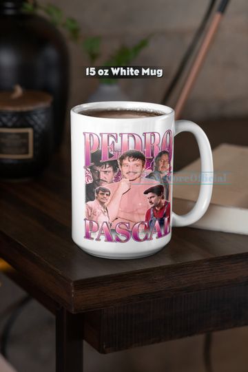 PEDRO PASCAL Coffee Mug, Pedro Pascal Tea Mug, Pedro Pascal Drinkware, Pedro Pascal Mug, Pedro Pascal Merch Gift, Actor Pedro Pascal Mug