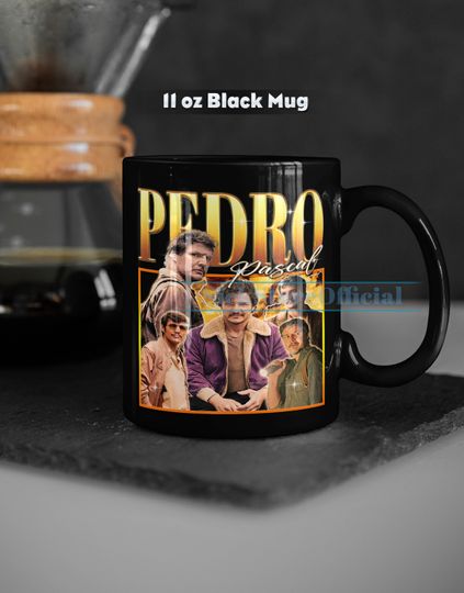 PEDRO PASCAL Coffee Mug, Pedro Pascal Tea Mug, Pedro Pascal Drinkware, Pedro Pascal Mug, Pedro Pascal Merch Gift, Actor Pedro Pascal Mug