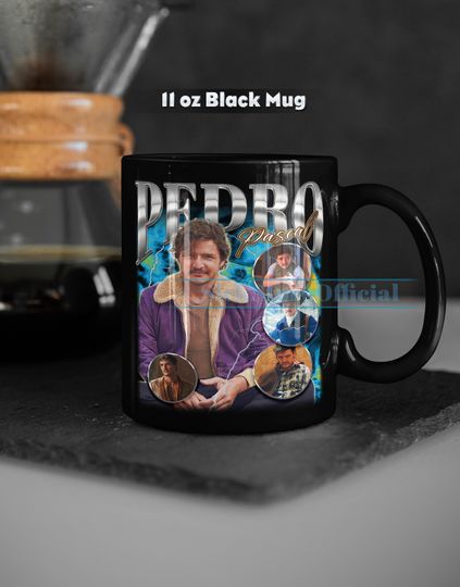 PEDRO PASCAL Coffee Mug, Pedro Pascal Tea Mug, Pedro Pascal Drinkware, Pedro Pascal Mug, Pedro Pascal Merch Gift, Actor Pedro Pascal Mug