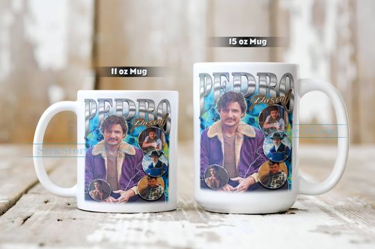 PEDRO PASCAL Coffee Mug, Pedro Pascal Tea Mug, Pedro Pascal Drinkware, Pedro Pascal Mug, Pedro Pascal Merch Gift, Actor Pedro Pascal Mug