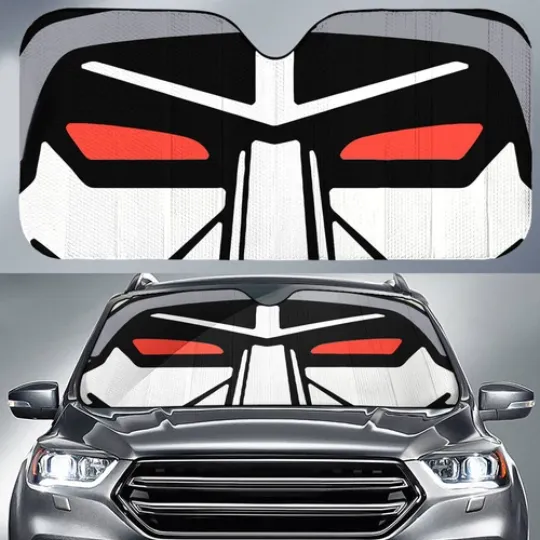 Never Too Old For Transformers Megatron Decepticon Car Sun Shade, Best Gift For Fans, Cartoon Car Windshield Sun Shade