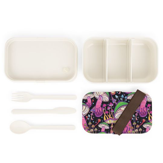 Super Mushrooms Bento Lunch Box, Student Lunch Box, Back To School Gift