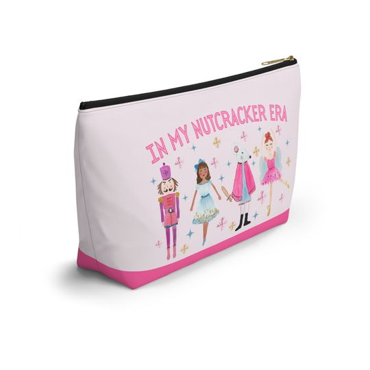 Custom Nutcracker Era Makeup Bag, Personalized Nutcracker Gift, Zipper Pouch, Cosmetic, Tech Accessory Bag, Dance Teacher Gift, Ballet Gift