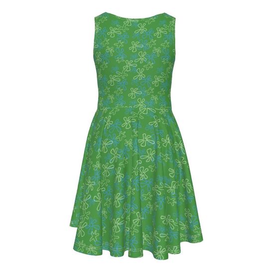 Disgust - Inside Out - Disney Bounding - Pixar -  Kid's Sleeveless Dress