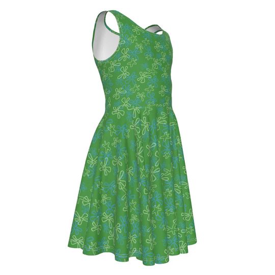 Disgust - Inside Out - Disney Bounding - Pixar -  Kid's Sleeveless Dress