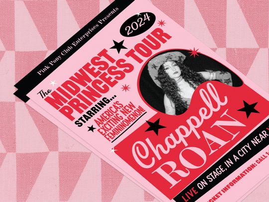 Chappell Roan - The Midwest Princess Tour 2024 Poster