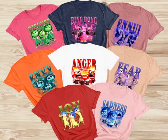 Inside Out Feel All Your Emotions Shirt, Inside Out 2 Shirt, Mental Health Tee, Disney Family Shirt, Disney Inside Out 2 Movie 2024