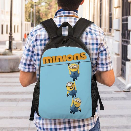 Minion Shool Backpack, Shoulder Bag, Minion Lover Gift, Back to School Gift