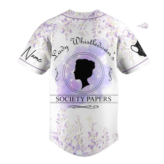 Bridgerton Lady Whistledown Society Papers Baseball Jersey