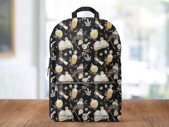 Dark Academia Backpack Dark Cottagecore Backpack Dark Academia Witchy Backpack Halloween Backpack Dark Arts Back to School Backpack Goth Bag