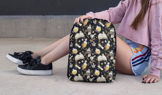 Dark Academia Backpack Dark Cottagecore Backpack Dark Academia Witchy Backpack Halloween Backpack Dark Arts Back to School Backpack Goth Bag