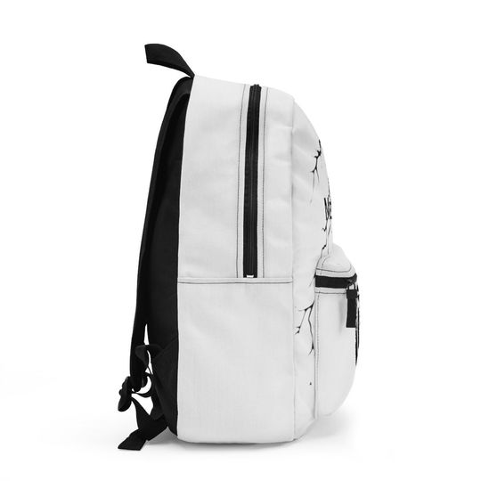 Trust Methods Zodiac Earth Sign Virgo Lightning Back to School Backpack Bag White
