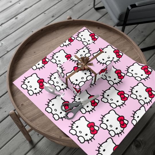 HelloKitty Gift Wrapping Paper | Wrapping Paper Sheet | Luxury Gift Wrapping | Birthday Gift Wrap | Gift Paper Sheets