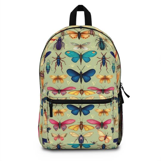 Elowen Backpack, Back To School Backpack, EDC, Laptop Backpack, Lightweight Backpack, Waterproof Backpack, School Bag, Butterfly Backpack